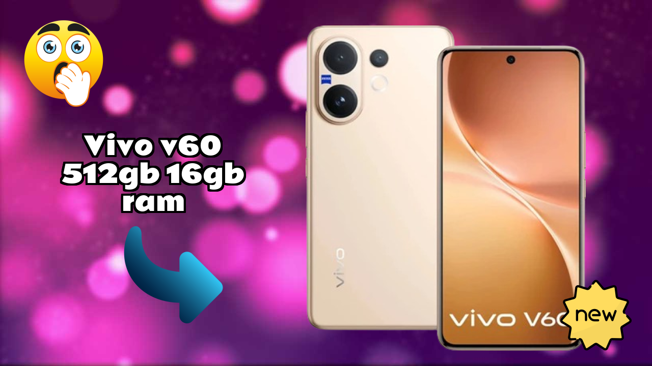 Vivo V60 512GB 16GB RAM डिस्प्ले साइज़: 6.77 Inches (17.2 Cm) स्क्रीन क्वॉलिटी